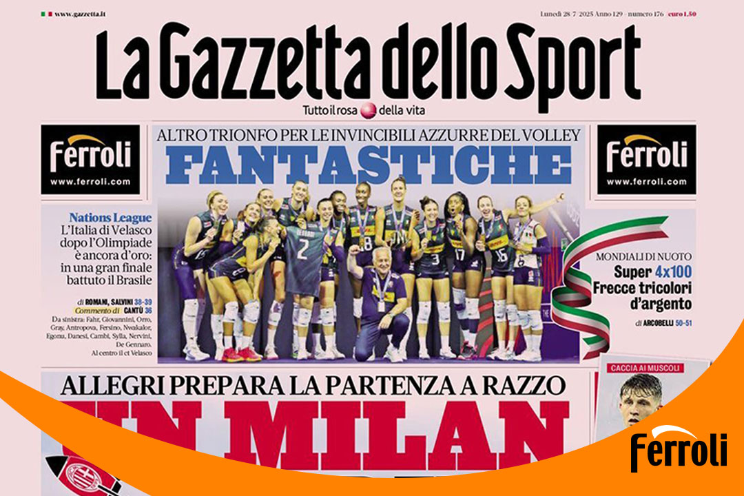 新利luck18强势上岸《米兰体育报》头版！